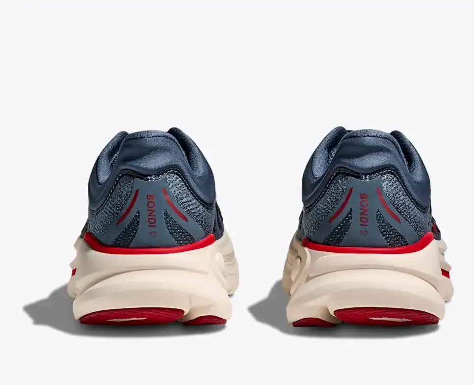 HOKA Bondi 9 Thunder Cloud Vermillion