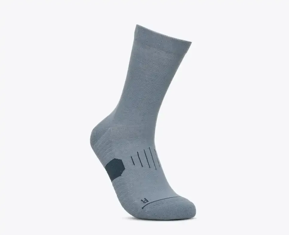 HOKA Graphic Crew Run Sock Washed Blue