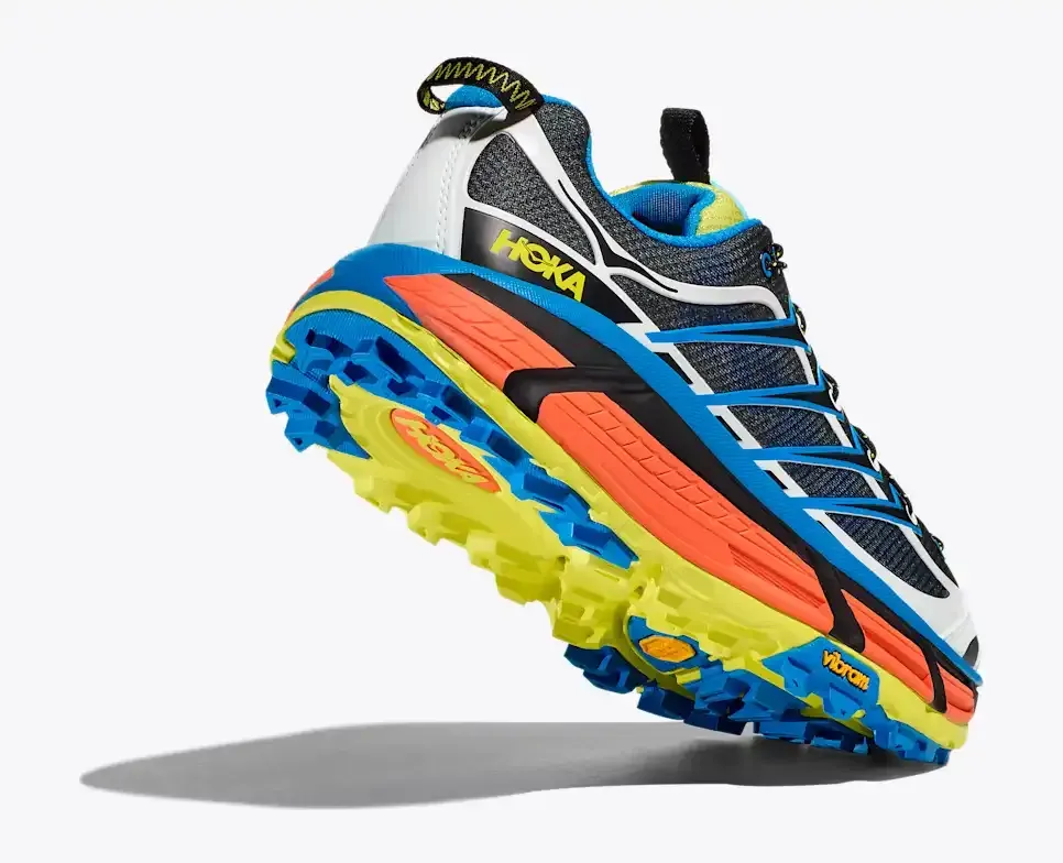 HOKA Mafate Three2 Black Diva Blue