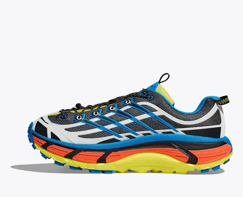 HOKA Mafate Three2 Black Diva Blue
