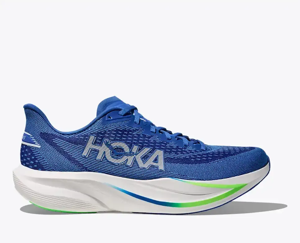 HOKA Mach 7 Cobalt Blue Neon Green