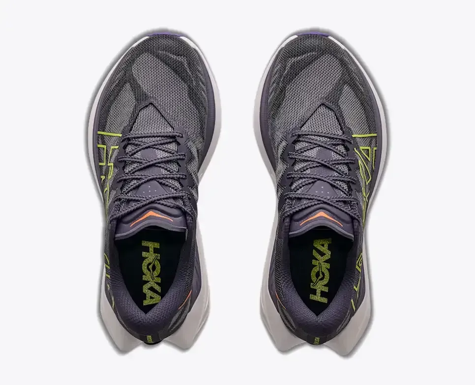 HOKA Rocket X Trail Squid Ink Neon Nebula