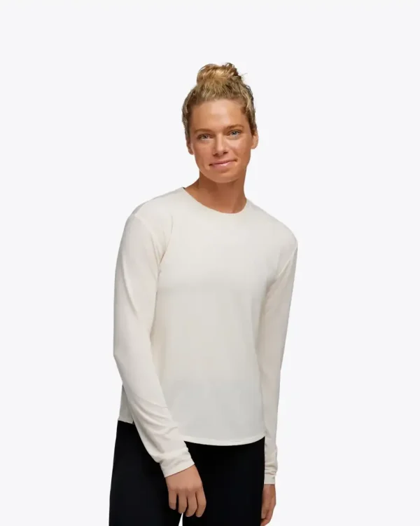 HOKA Essential LS Tee Eggnog