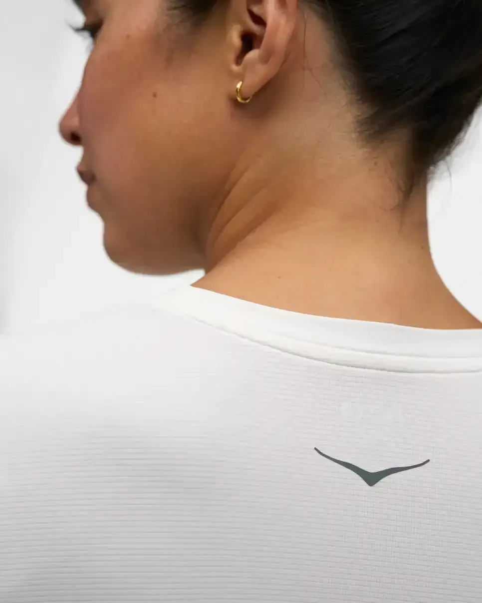 HOKA EveryRun Short Sleeve White (Women's)